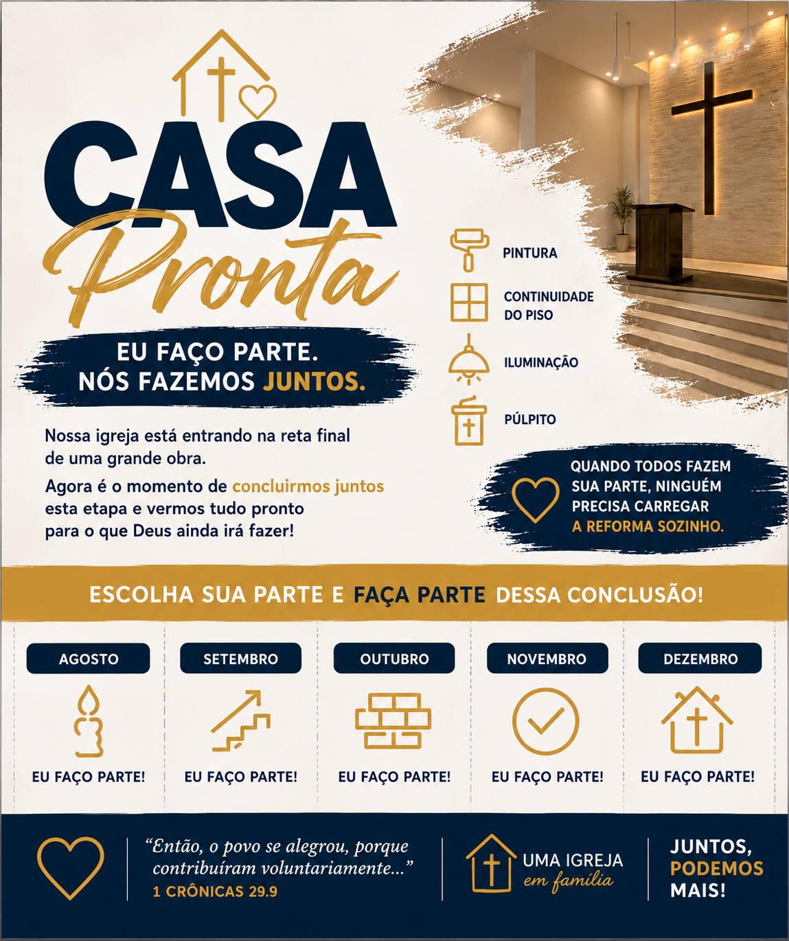 Campanha Casa Pronta — conclusão da reforma da AD MISSÃO